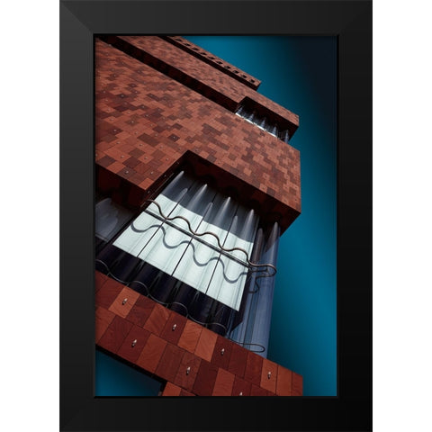 Hands On Black Modern Wood Framed Art Print by Ursula Reinke,