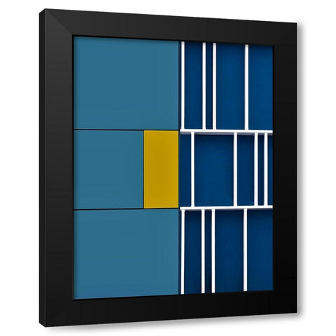 Facade - Downtown Los Angeles California Black Modern Wood Framed Art Print with Double Matting by Orbach, Arnon