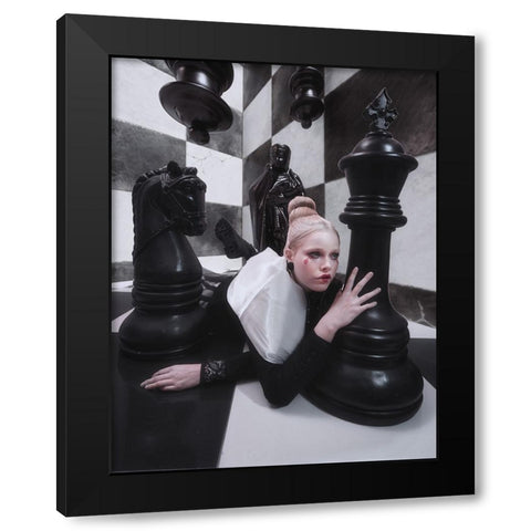 Scotch Game Black Modern Wood Framed Art Print by Hasanian, Yasin