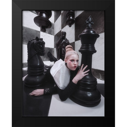 Scotch Game Black Modern Wood Framed Art Print by Hasanian, Yasin