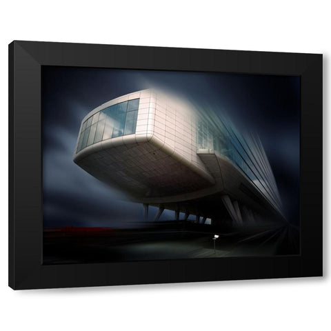 Dynamic Architecture Black Modern Wood Framed Art Print with Double Matting by Batzdorf, Erhard
