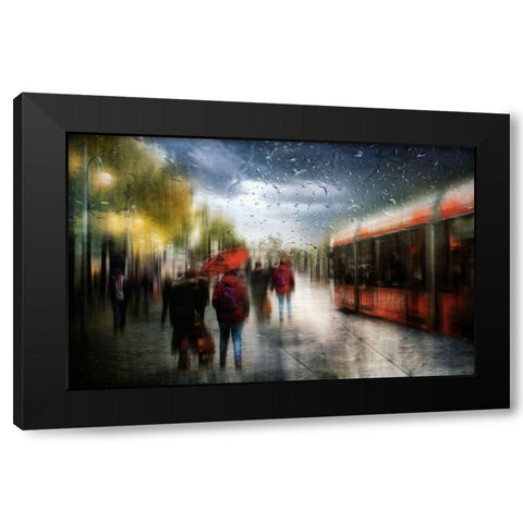 ...And There Are Storms We Cannot Weather... Black Modern Wood Framed Art Print by Gerber, Charlaine