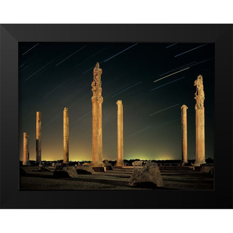 Civilization destroyed Black Modern Wood Framed Art Print by Arabzadeh, Abbas