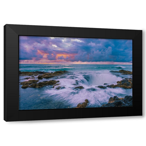 Magic Thor Well Black Modern Wood Framed Art Print by Shi, Mei