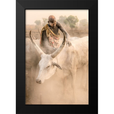 In A Haze Black Modern Wood Framed Art Print by Cole, Trevor