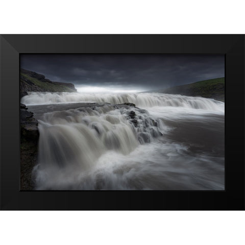 Flows II Black Modern Wood Framed Art Print by Parejo, Jose
