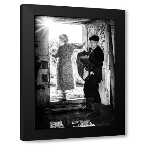 Summer Melody Black Modern Wood Framed Art Print by Cherkasov, Viktor