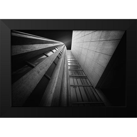 Prior Black Modern Wood Framed Art Print by Vazan, Karol