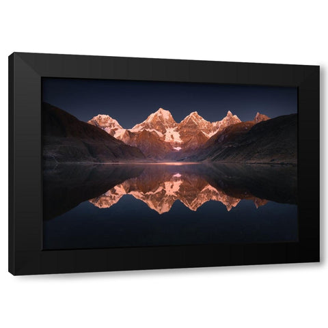 Mirror Lake Black Modern Wood Framed Art Print by Nienartowicz, Karol