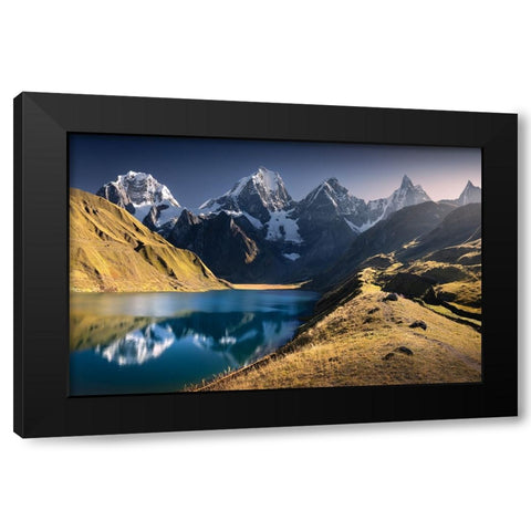 The Lake Black Modern Wood Framed Art Print by Nienartowicz, Karol