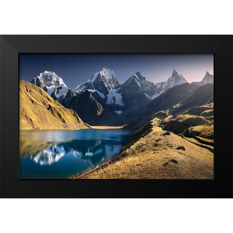 The Lake Black Modern Wood Framed Art Print by Nienartowicz, Karol