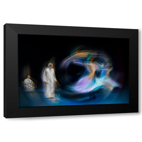 Untitled Black Modern Wood Framed Art Print with Double Matting by Shawki, Mohamed