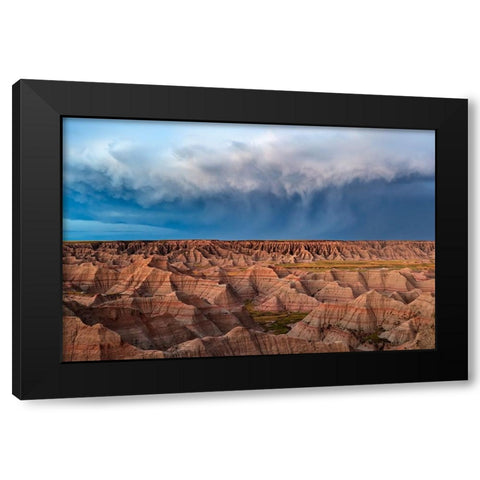 The Storm Is Here Black Modern Wood Framed Art Print with Double Matting by Zuo, Jun