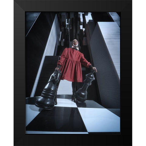 Scotch Game Black Modern Wood Framed Art Print by Hasanian, Yasin