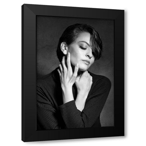 Your Memory Is Still Here Black Modern Wood Framed Art Print with Double Matting by Tejada, Cesar
