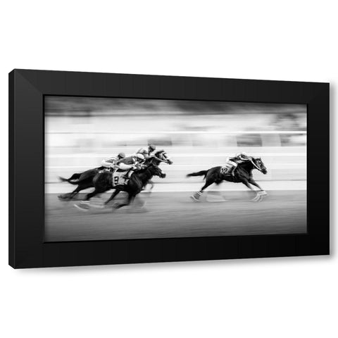 Taking the Lead Black Modern Wood Framed Art Print with Double Matting by Zhou, Steven