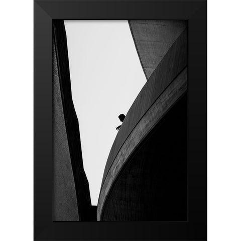 Altezza Black Modern Wood Framed Art Print by Bontempi, Annalisa