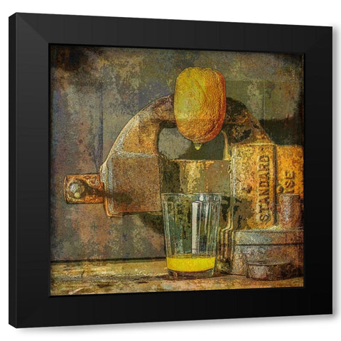 Oppressed Black Modern Wood Framed Art Print with Double Matting by Yermoshkin, Leonid