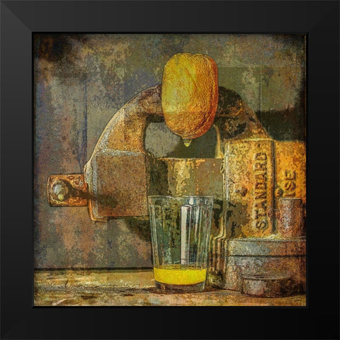 Oppressed Black Modern Wood Framed Art Print by Yermoshkin, Leonid