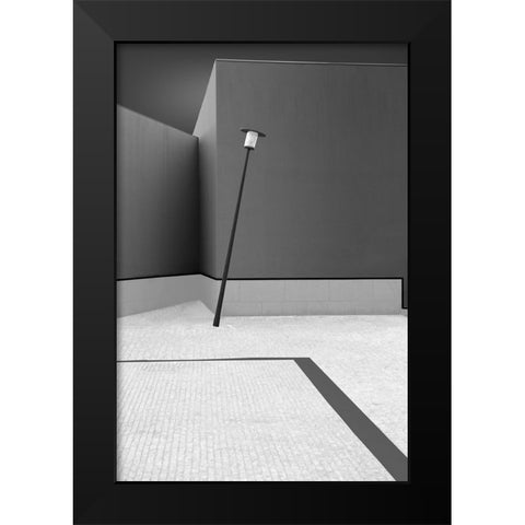 Unstable Balance Black Modern Wood Framed Art Print by Azevedo, Olavo