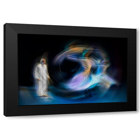 Untitled Black Modern Wood Framed Art Print with Double Matting by Shawki, Mohamed