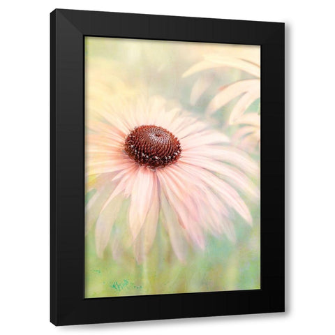 Peachy Black Modern Wood Framed Art Print with Double Matting by Parker, Jacky