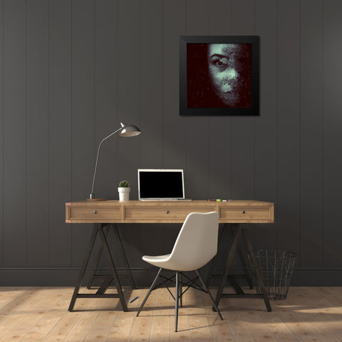 The Fern Black Modern Wood Framed Art Print by Aurelian