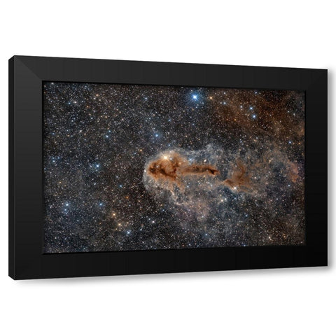 Rotten Fish Nebula Black Modern Wood Framed Art Print by Chander, Vikas