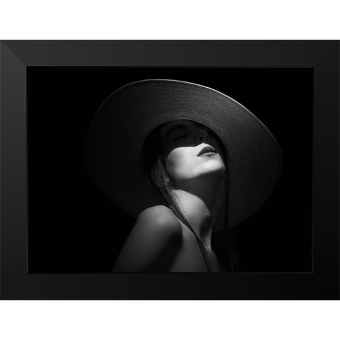 Tanya Black Modern Wood Framed Art Print by Fidanza, Toni