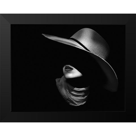 Tanya Black Modern Wood Framed Art Print by Fidanza, Toni