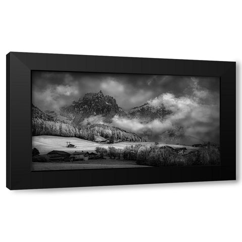 Foothills Black Modern Wood Framed Art Print by Zeng, Kenneth