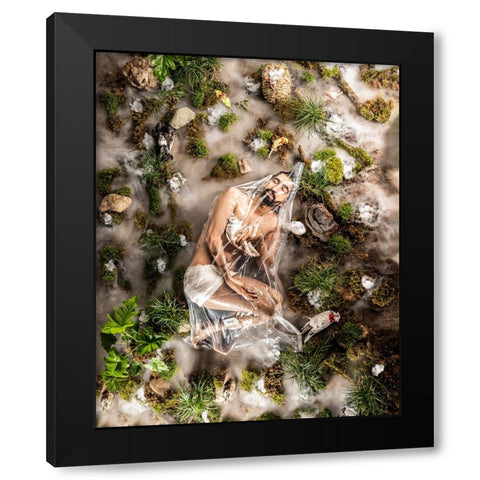 Death Black Modern Wood Framed Art Print with Double Matting by Sedaghi, Hooman