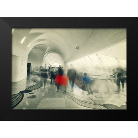 Life Has ItS Way Black Modern Wood Framed Art Print by Sherin.Abdou