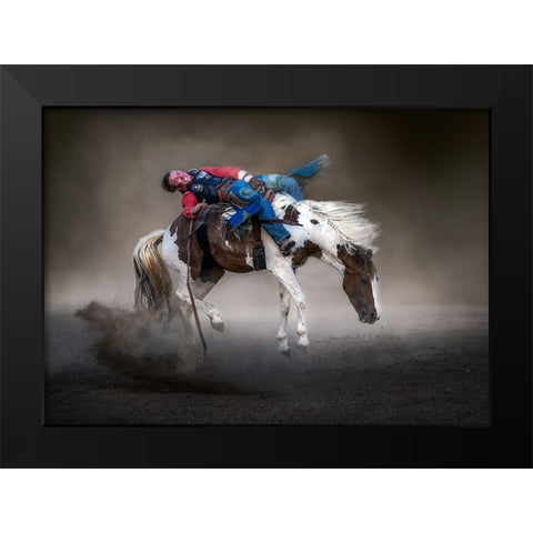Holding On Black Modern Wood Framed Art Print by Ma, Frank