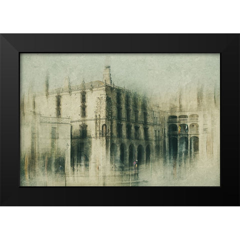 Trujillo-Spain Black Modern Wood Framed Art Print by Van Der, Jan
