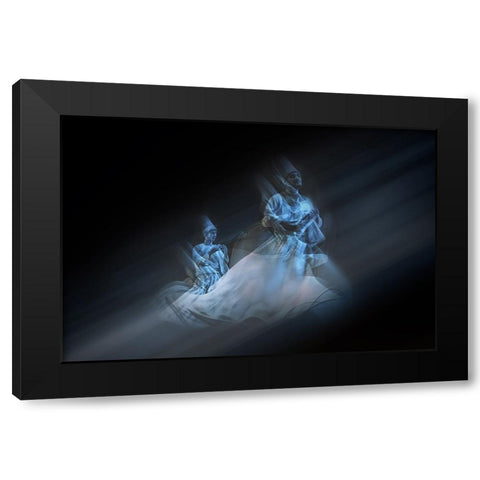 Towards Black Modern Wood Framed Art Print by Shawki, Mohamed