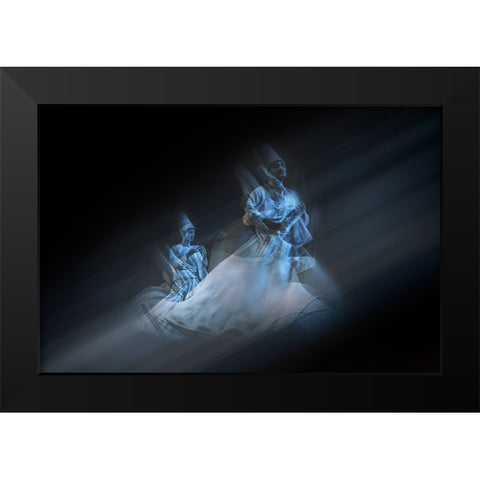 Towards Black Modern Wood Framed Art Print by Shawki, Mohamed