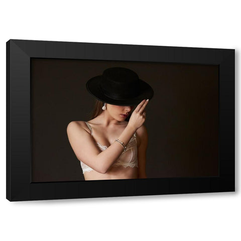 Esencia Del Sur Black Modern Wood Framed Art Print by Navarro Villanueva, Luis