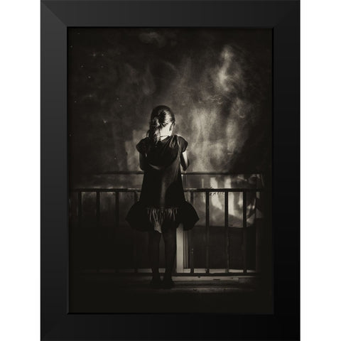 Memories Black Modern Wood Framed Art Print by Pansky, Rachel