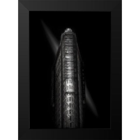 Flatiron Building - Nyc Black Modern Wood Framed Art Print by W., Catherine