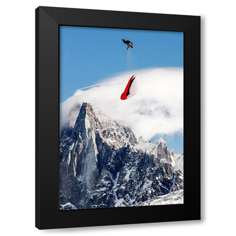 Infinity Tumbling Black Modern Wood Framed Art Print with Double Matting by Shu, Tristan