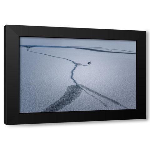 After The Snow... Black Modern Wood Framed Art Print with Double Matting by Chen, Jennifer