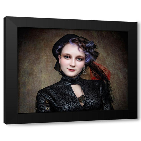 Wild EyeS Black Modern Wood Framed Art Print with Double Matting by Springgay, Daniel