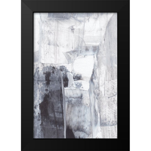 Abstract Texture No 1 Black Modern Wood Framed Art Print by Uplusmestudio