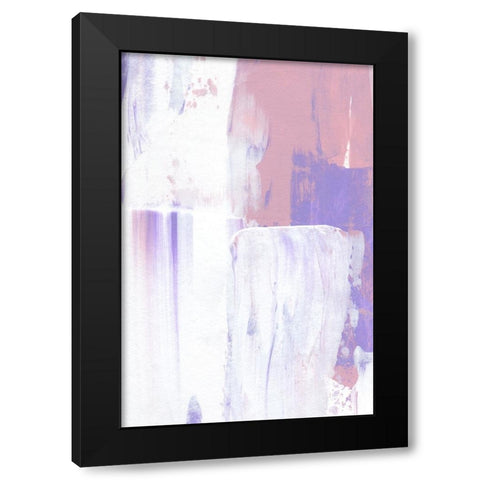 Color Flow No 2 Black Modern Wood Framed Art Print with Double Matting by Uplusmestudio