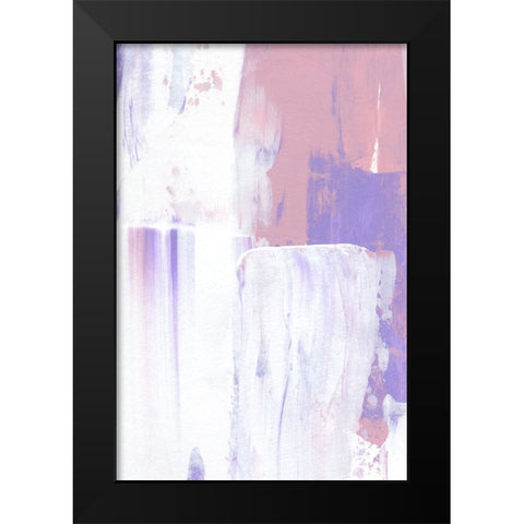 Color Flow No 2 Black Modern Wood Framed Art Print by Uplusmestudio