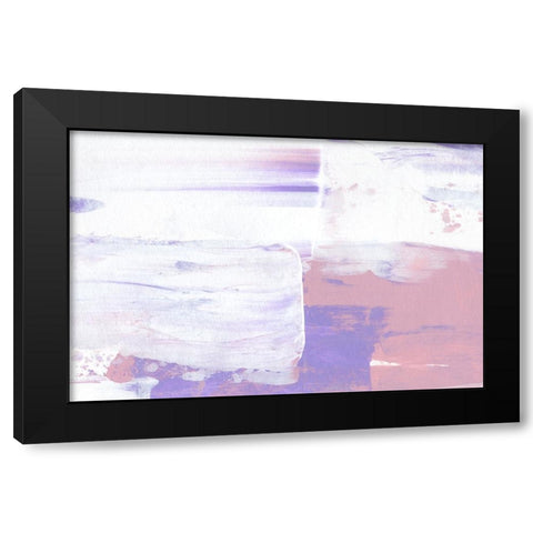 Color Flow No 2 Black Modern Wood Framed Art Print with Double Matting by Uplusmestudio
