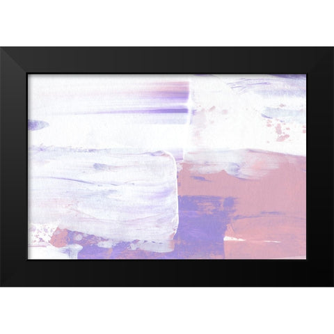 Color Flow No 2 Black Modern Wood Framed Art Print by Uplusmestudio