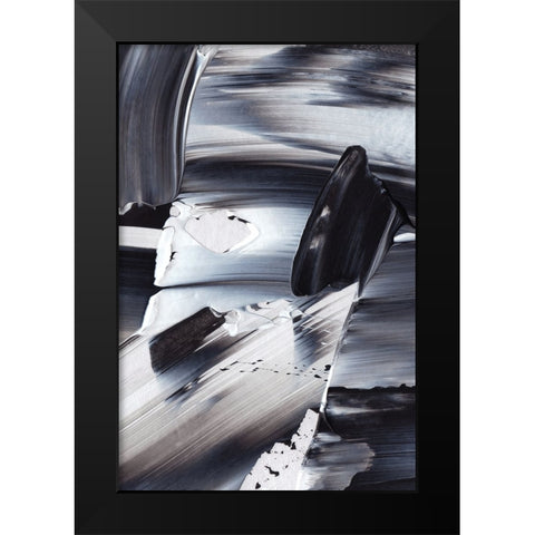 Move With Me Black Modern Wood Framed Art Print by Uplusmestudio