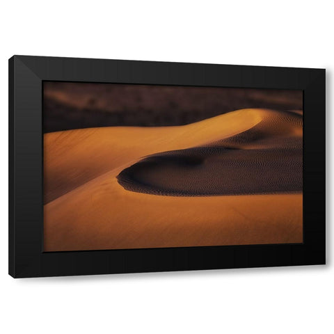 Sand Dunes (2) Black Modern Wood Framed Art Print by Qiu, Jenny